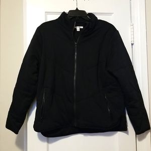 Three Dots Quilted Jacket Black Size M